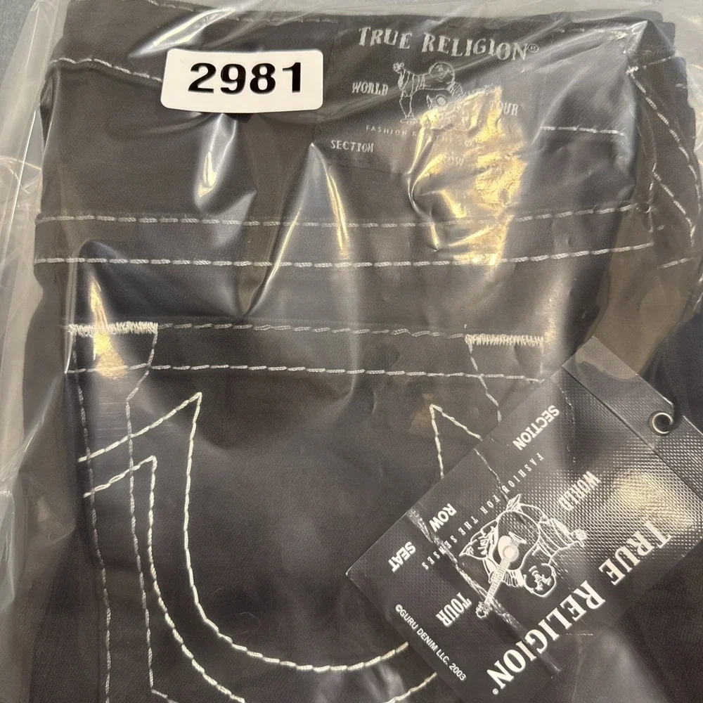 JEANS BOOTCUT True Religion BECCA Women's‎ 33 Mid Rise  NWT BLACK